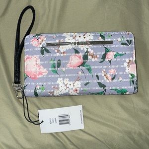 Steve Madden Floral Print Zipper Wallet